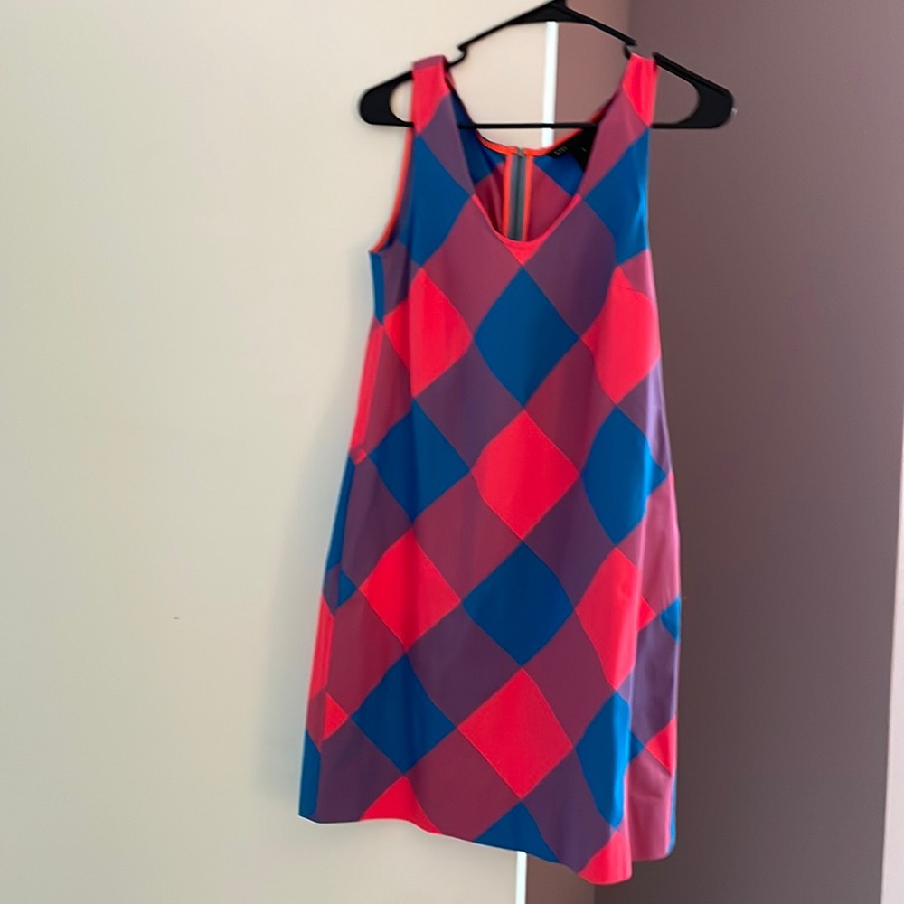 Marc Jacobs hot pink and blue dress size 2 NWT